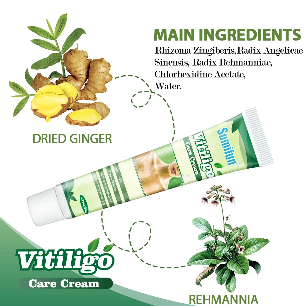 10Pcs Sumifun Vitiligo Repair Cream White Spot Disease Treatment Ointment Localized Leukoplakia Nourishing Skin Chiense Medicine