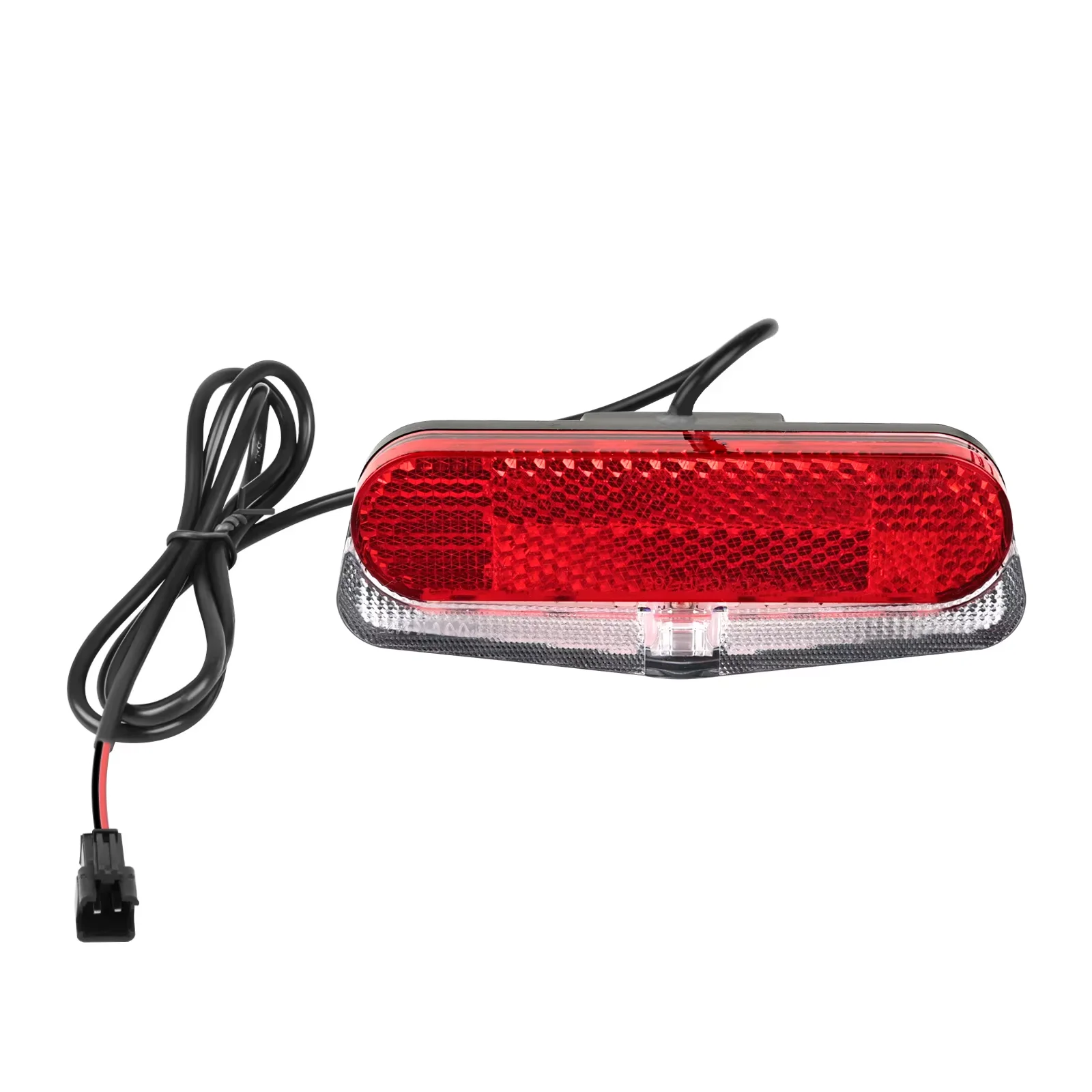 Bicycle Tail Light Ebike Safety Warning Lights 12V - 60V LED Rear Light with Reflector Brake Highlight Waterproof SM Connector