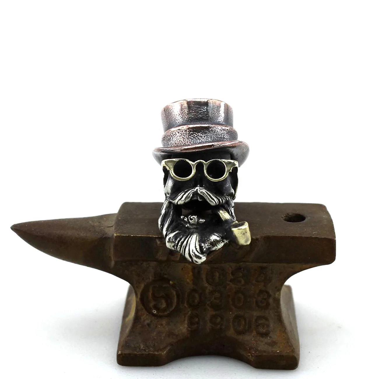 Outdoors EDC Tools Brass Copper Pipe Man Knife Beads Lanyard Paracord Key Rings Pendants DIY Accessories