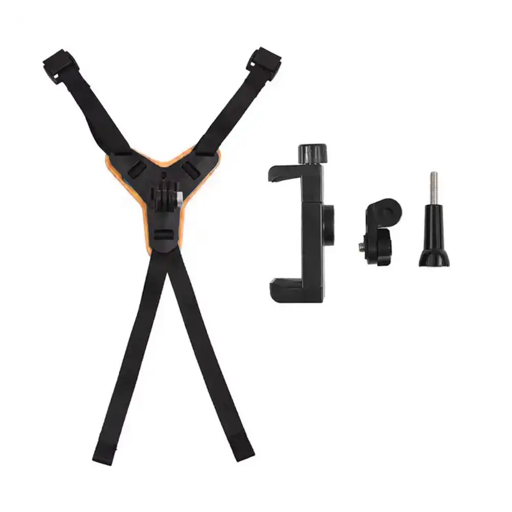 Cycling Mobile Phone Chin Bracket, Sports Camera Accessories, Cycling Fixed Shooting, Motorcycle Integrated Helmet Strap