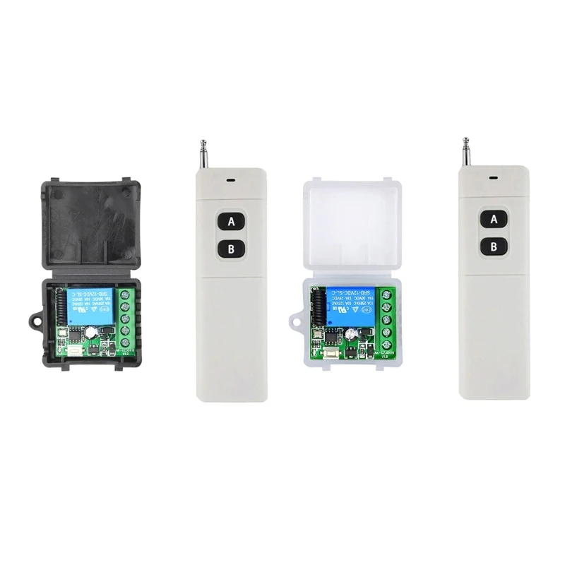 

433Mhz/315Mhz DC12V 1CH Universal Wireless Remote Control Switches Receiver Module & Transmitter 2-Key for LED Light Dropship