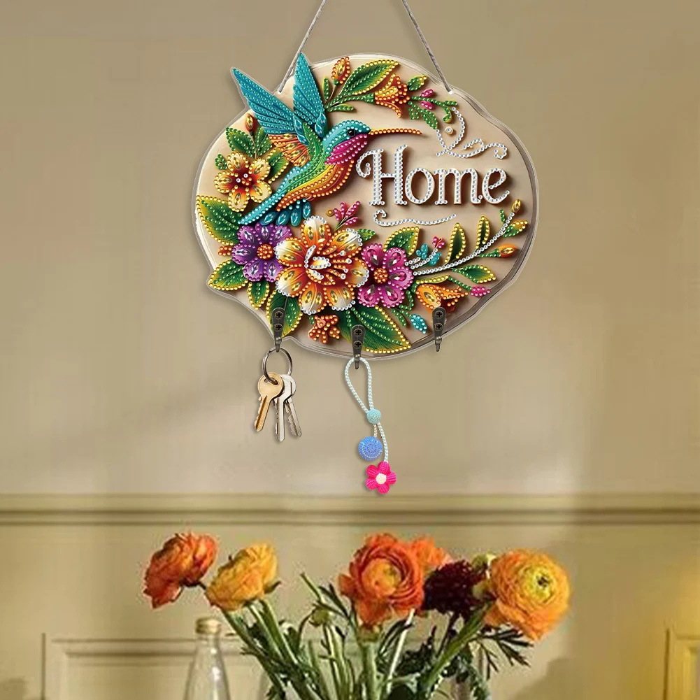 DIY Diamond Painting Hanging Hook Creative Handmade Gift for Various Occasions for Wall Decoration and Space-Saving Storage