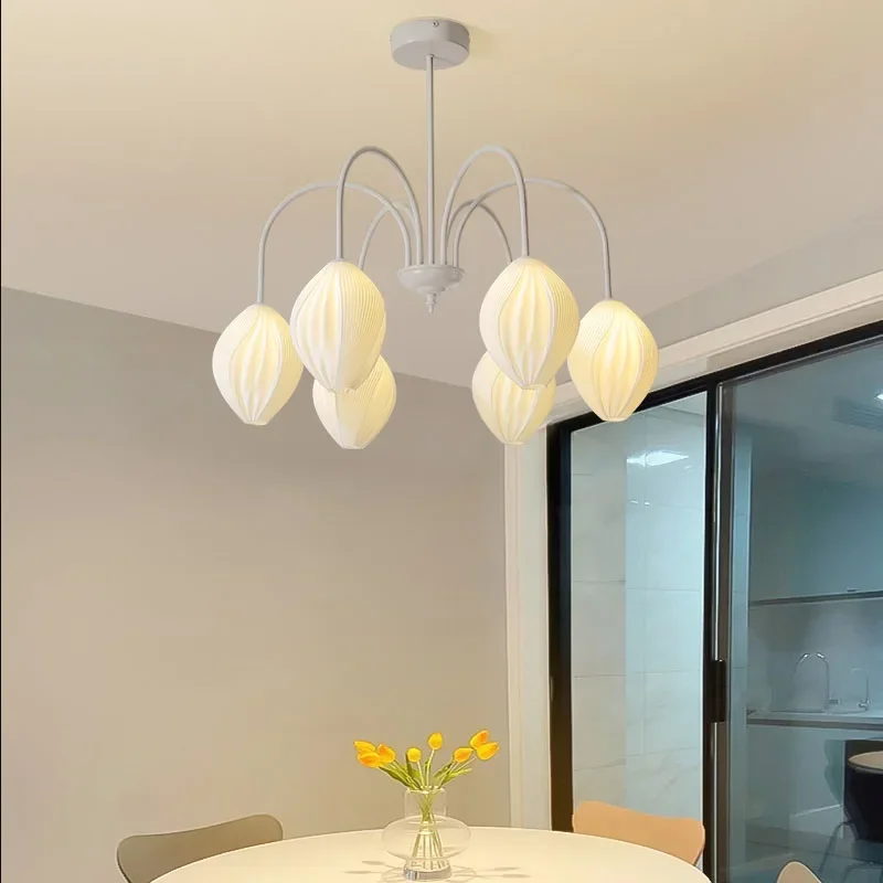 

Modern Led Chandeliers Indoor Lighting Remote Dimming Green And White 6/8/9 Heads Pendant Lamp Living Room, Kitchen, Bedroom