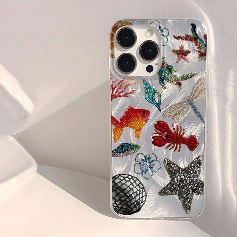 Heart-Shaped Stars & Floral Patterns Phone Case Cover