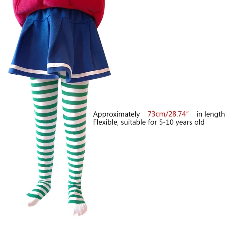 Halloween Cosplay Children Stripe Pantyhose Stockings Baby Boys Girls Christmas Tights Kids Masquerade Party Costumes