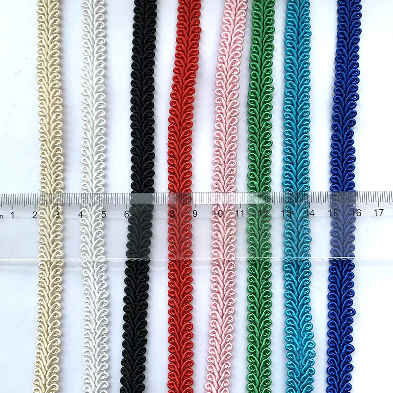 Lace Ribbon 5m/16.4ft Each pack 1.2cm Wide Curtain Centipede Curve Lace Trim Handmade DIY craft sewing black ribbons curtain decoration