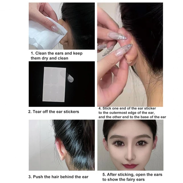 6/12Pcs Invisible Protruding Ears Correctar Tape Ear Aesthetic Correctar  Beauty Makeup Tool Small Portable - AliExpress