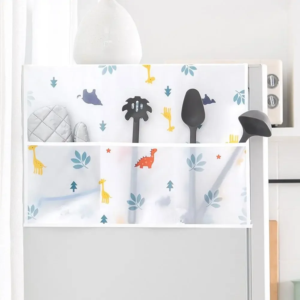 Waterproof Fridge & Washing Machine Cover – Anti-Dust PEVA Cloth with Storage Pockets 7 S4a07fc306abd4ab18a6dcf25f4a31ec03