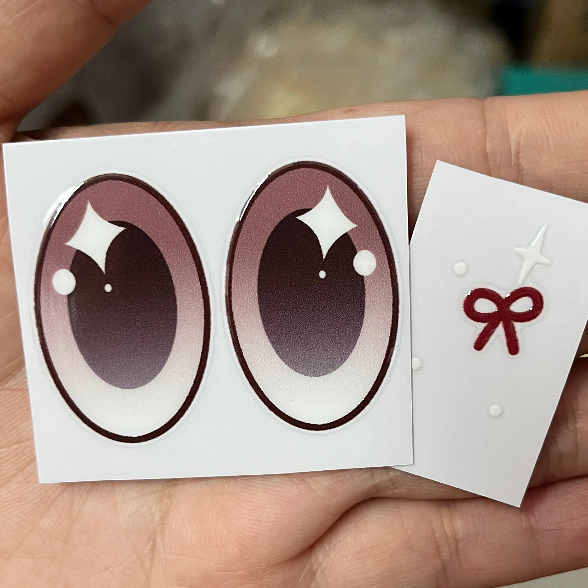 38cm Mokoko Eye Stickers For Labu Eye Makeup Color False Eyelash Customization Gorgeous And Exquisite Periphery Stickers