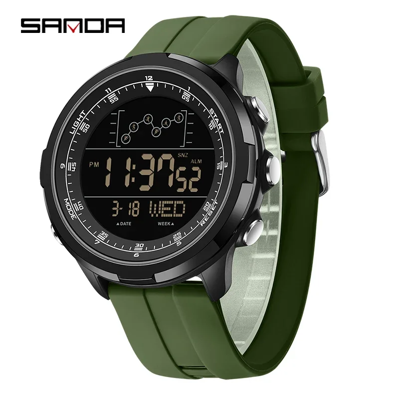 Luxury Men's Digital Sport Watch - Waterproof LED Military Style Stopwatch Gift