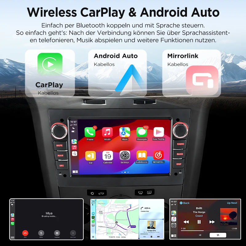 Radio para Auto Junsun de 7 Pulgadas con Android para Opel Astra H G J Zafira B Corsa C D Antara Vectra Vivaro, CarPlay, Pantalla IPS, Reproductor Multimedia Estéreo, Sistema Inteligente para Auto, 2 Din, Autoradio, Unidad Principal, Navegación GPS, BT, 4G, WIFI, FM, AM, DSP, RDS, SWC, DAB+ 3