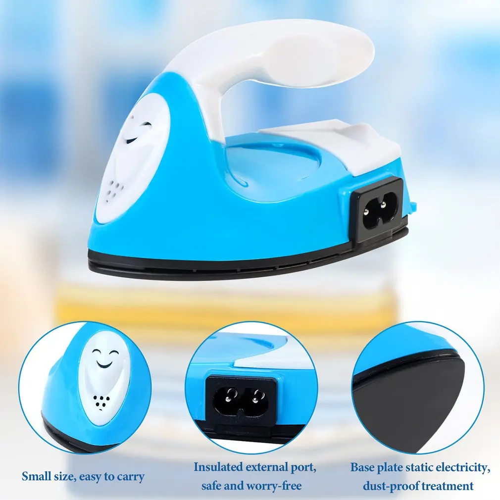 Mini Electric Iron Portable Travel Crafting Craft Clothes Sewing Supplies 