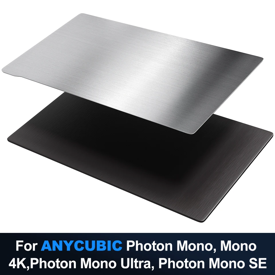 Placa De Acero Flexible Para Impresora 3D - 135x80 Mm, Compatible Con Photon, Mars, Sonic Mini 4K