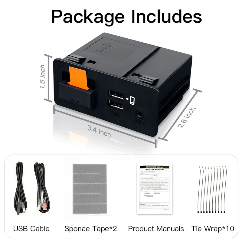 Wired CarPlay Android Auto Adapter UBS Hub Fit Retrofit Mazda 2 3 6 CX3 CX5 CX8 CX9 MX5 Demio Miata TK78669U0C Kit NEW P3