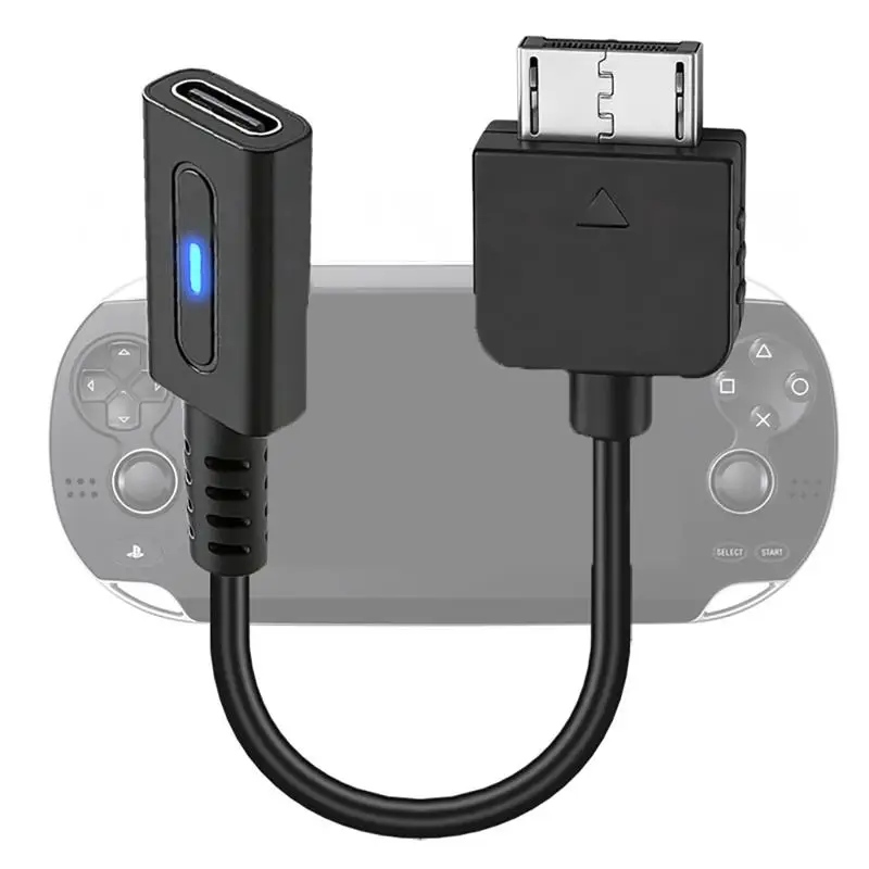 Vita1000 컨트롤러 충전 어댑터 유형 C LED 변환 코드 P S Vita1000 콘솔 파워용 1/3Pcs PD USB C 케이블