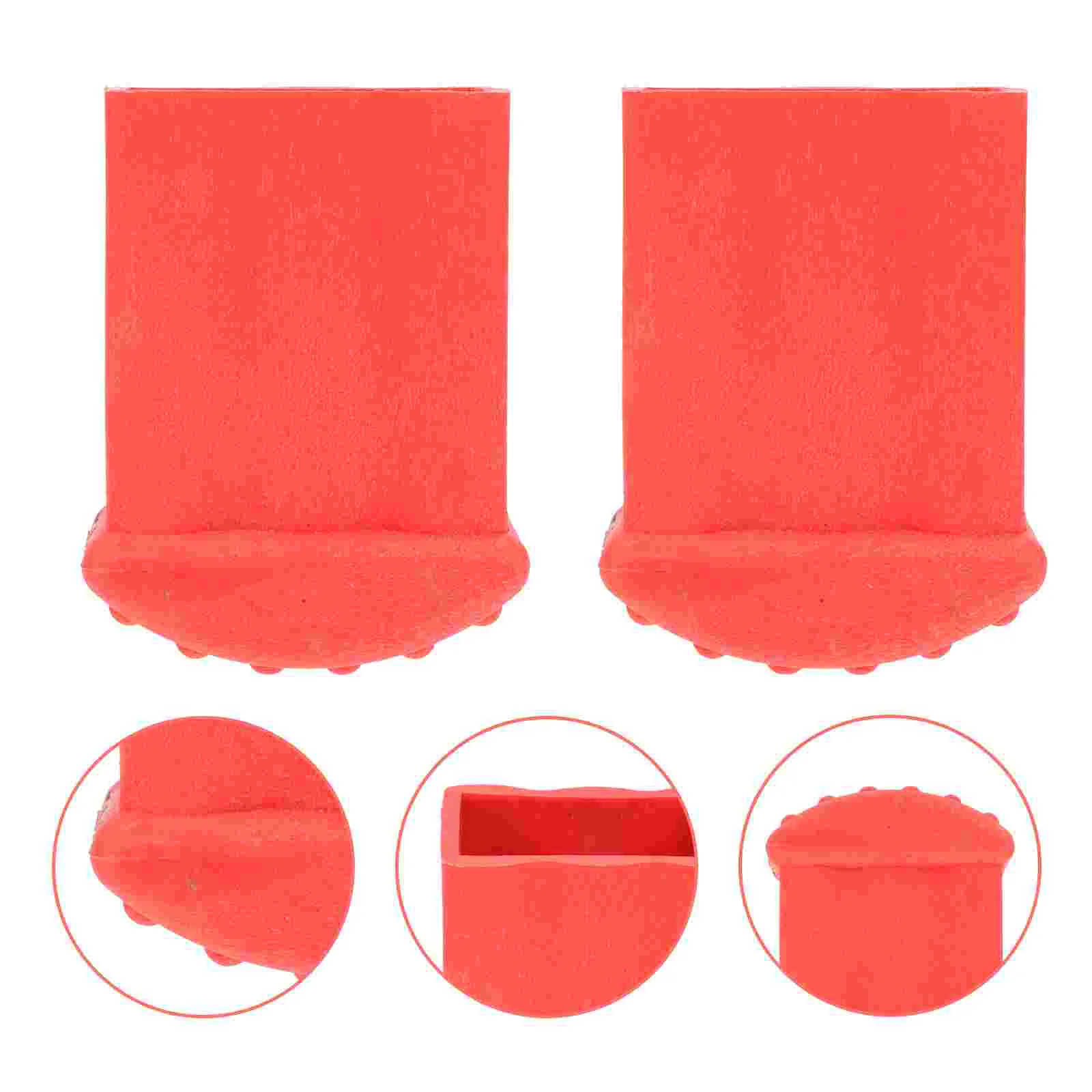 

2 Pcs Ladder Non-slip Feet Wear-proof Pads Mat Engineering Protective Accessories Butt Rubber Foot Cover Step Ladders for Home