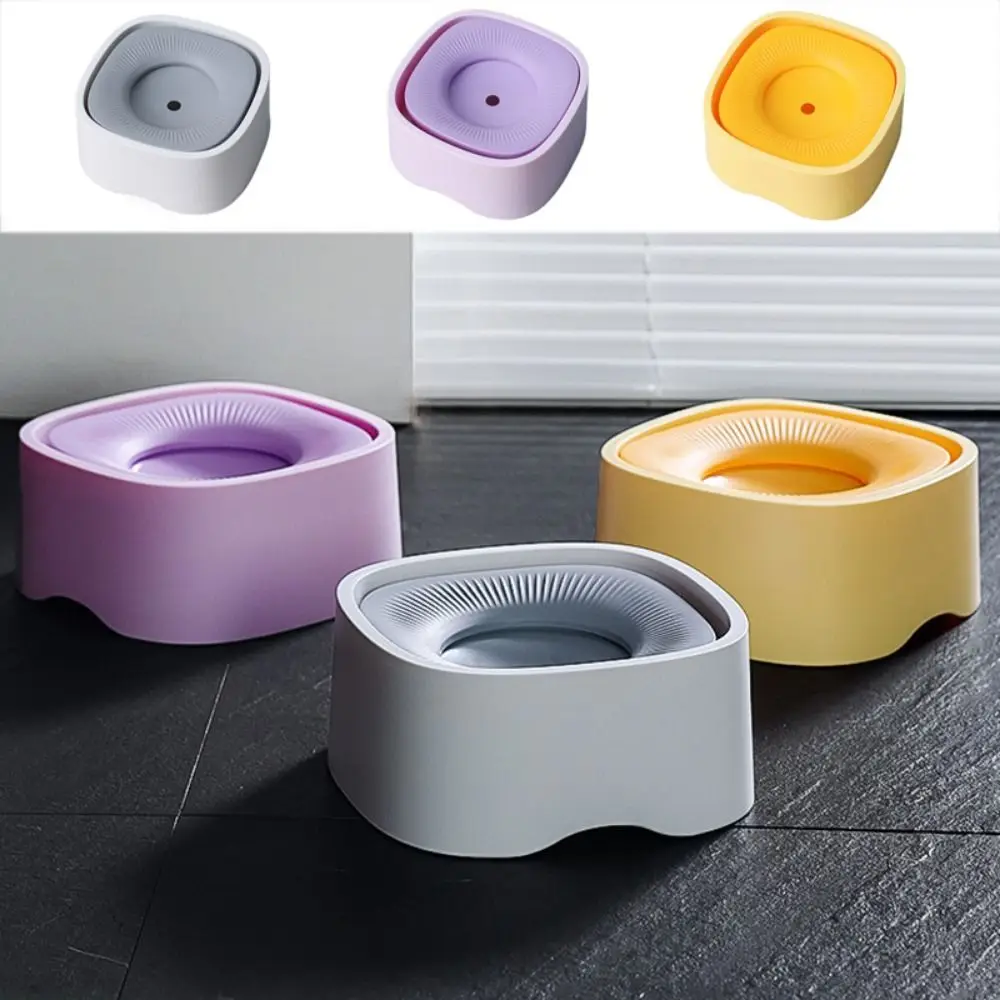 Not Wet Mouth Dog Floating Bowl Anti-Splash Dustproof Cat Water Drinker Plastic 1200ml Pet Water Dispenser For Dogs Cats