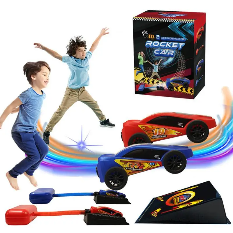 

S Racers Toys Launcher Sports Game Kids Air Step Pump Power Race Cars Toy Kit Outdoor Garden Toys For Children Boys Girls 5