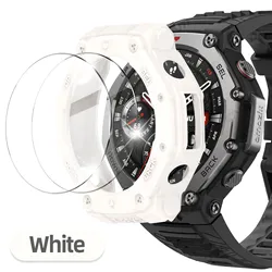 Dual-Function Tempered Glass and Bumper Protective Cover Set (White)