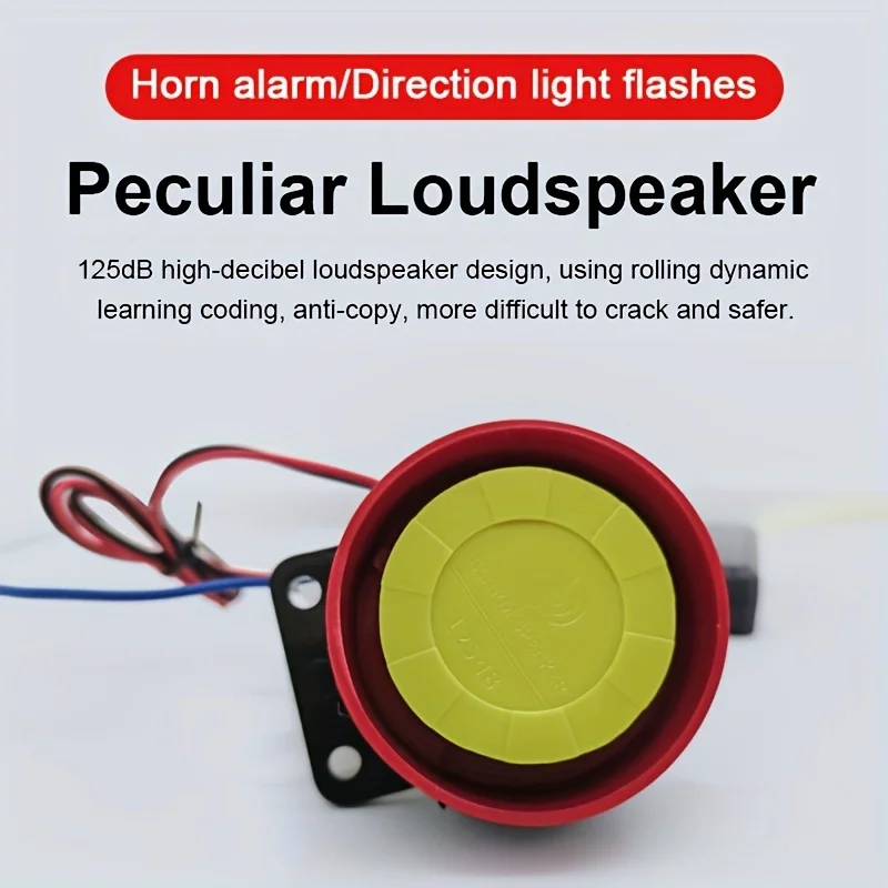 Waterproof Motorcycle Alarm System motorcycle alarm bike alarm anti theft alarm 125db 12V Remote Control Horn Warner