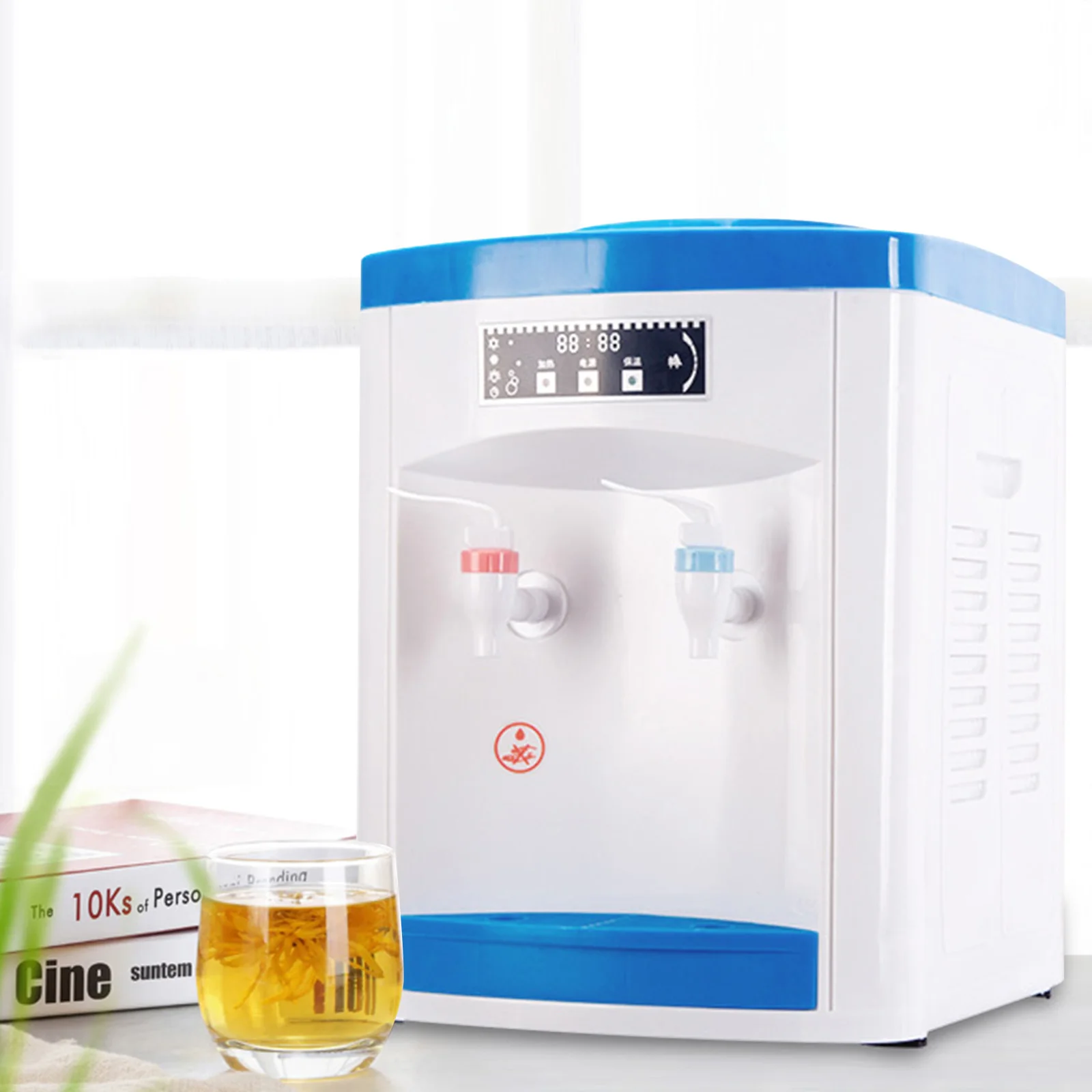 

Loading Water Cooler Dispenser 5 Gallon Small Cold and Hot Water Dispenser Top Freestanding Drinking Machine for Home Office