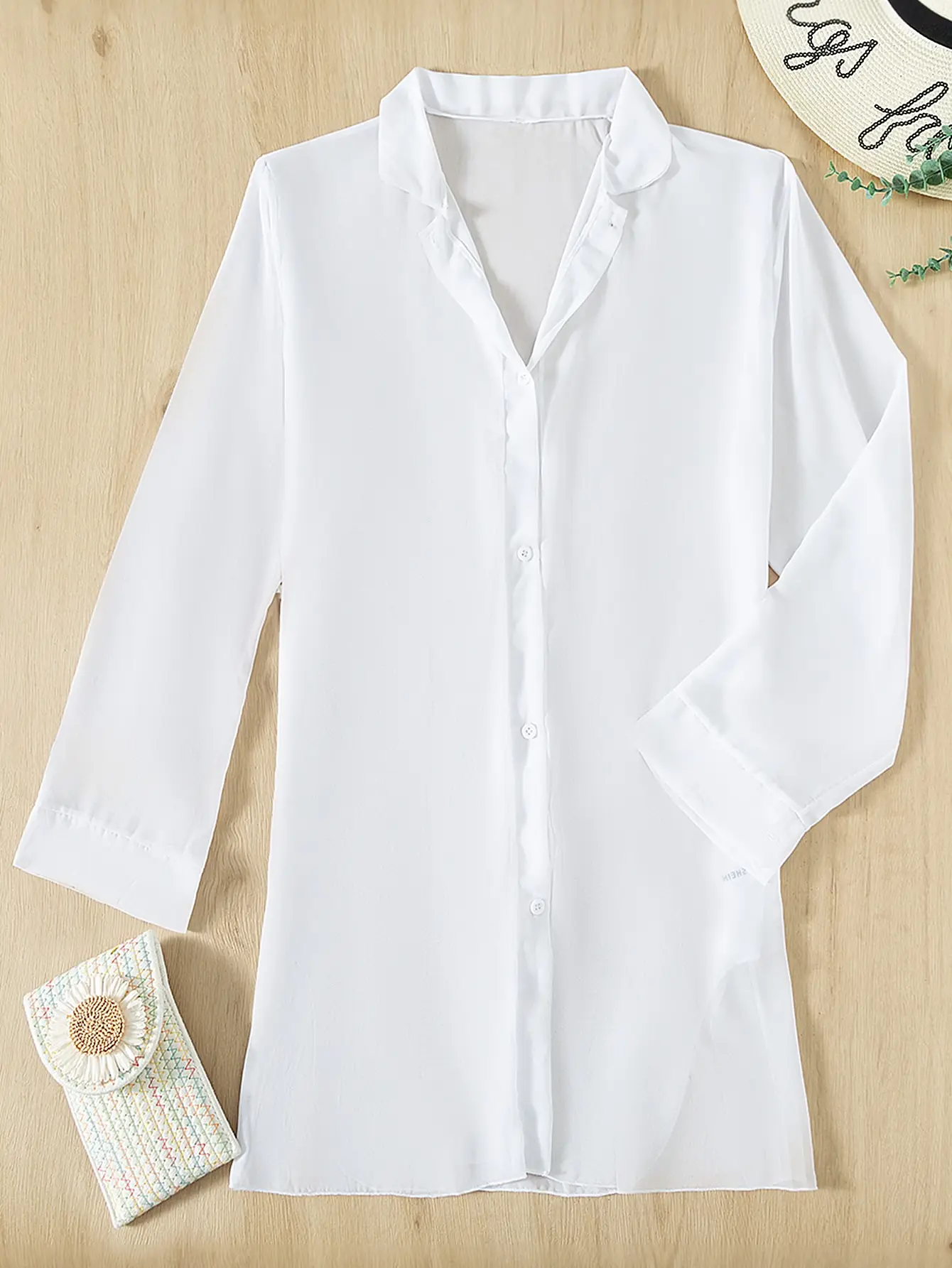 Plain Open Front Kimono Beach Cover Up Women Long Sleeve Tunic Dress 2026 Swimsuit Swimwear Bathing Suit 3