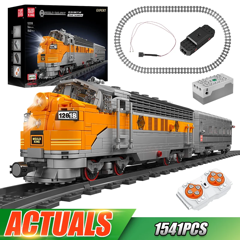 Zdalnie sterowany pociąg Mould King 12018 z EU za $68.19 / ~263zł