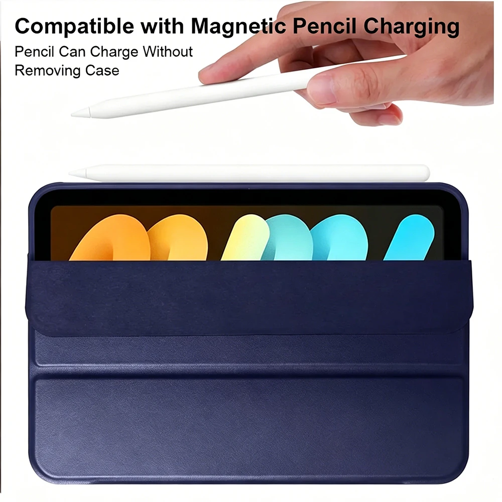 Premium Magnetic Flip Smart Cover with Soft Silicone Back