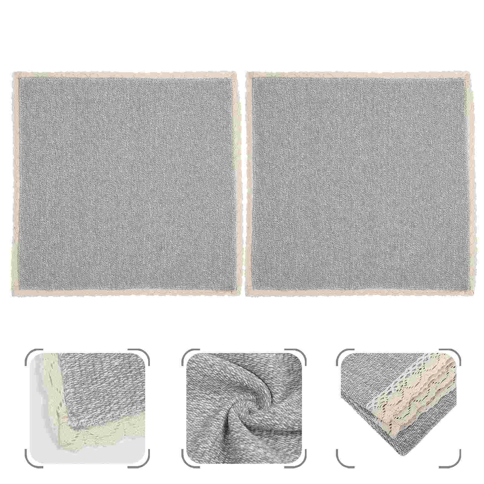 

2 Pcs Cotton Linen Sofa Armrest Universal Couch Cover Chair Covers Elasticity Protectors Cushion Replacement