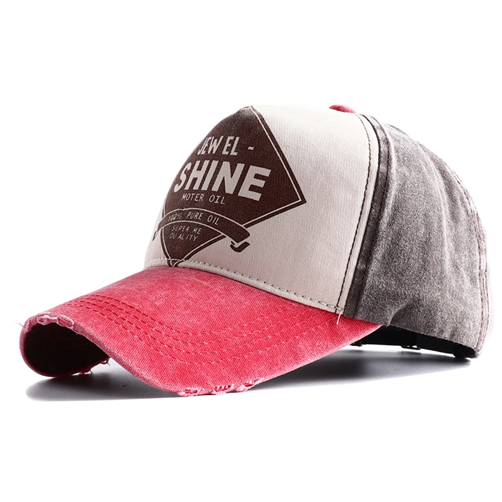 2023 New High Quality Vintage Letter Print Baseball Cap Men Women Snapback Adjustable Outdoor Hip Hop Denim Dad Hats Bone 3