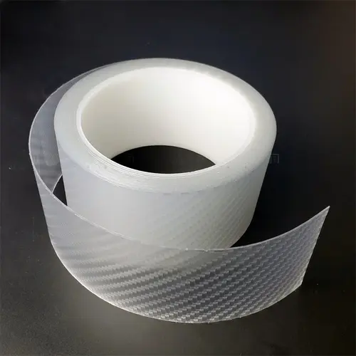 High quality K5D Transparent carbon fiber Car Door Protector Stickers Anti Scratch Tape Auto Trunk Sill Scuff Protector Film - Image 2