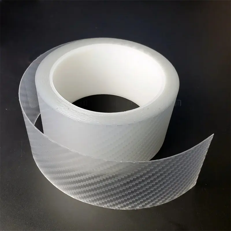 High quality K5D Transparent carbon fiber Car Door Protector Stickers Anti Scratch Tape Auto Trunk Sill Scuff Protector Film - Image 2
