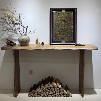 Tavoli consolle eleganti Wabi Sabi Tavoli consolle rustici postmoderni glamour industriali Mobili da salone Meuble di design della metà del secolo
