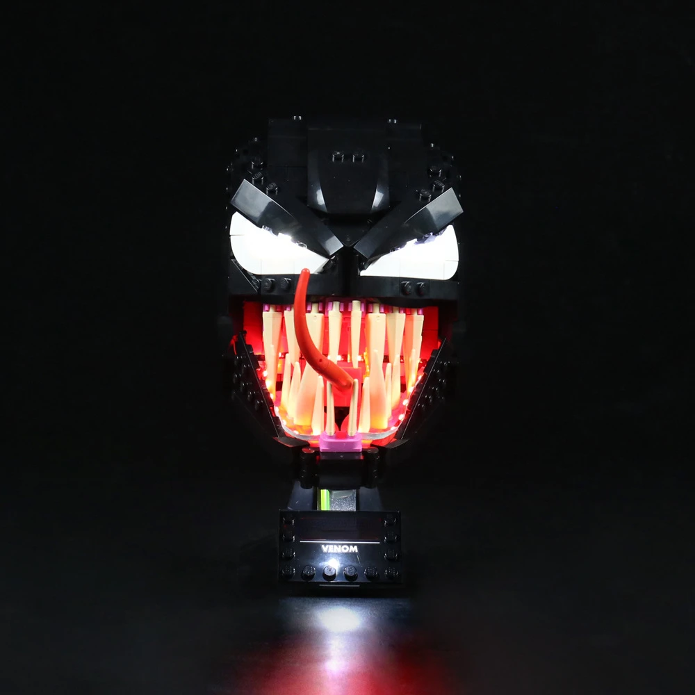 

Светодиодная лампа, набор для Venom 76187, маска, коллекционные строительные блоки для строительства, набор аксессуаров не входит в комплект