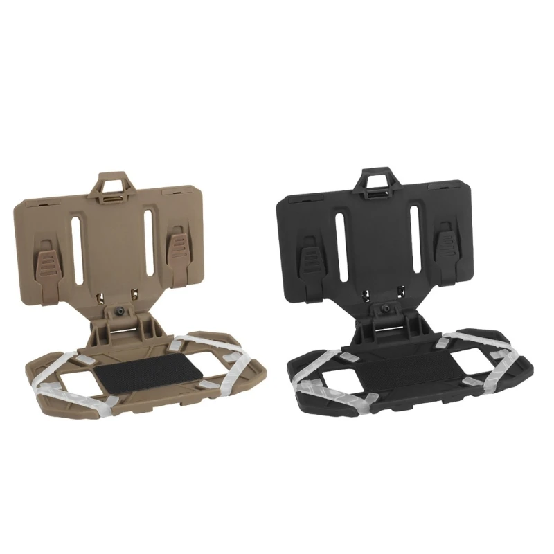 

Outdoor Tactically Plate Carrier Vest Attachments Folded Navigation Board Universal Chest Cell Phone Mount Durable
