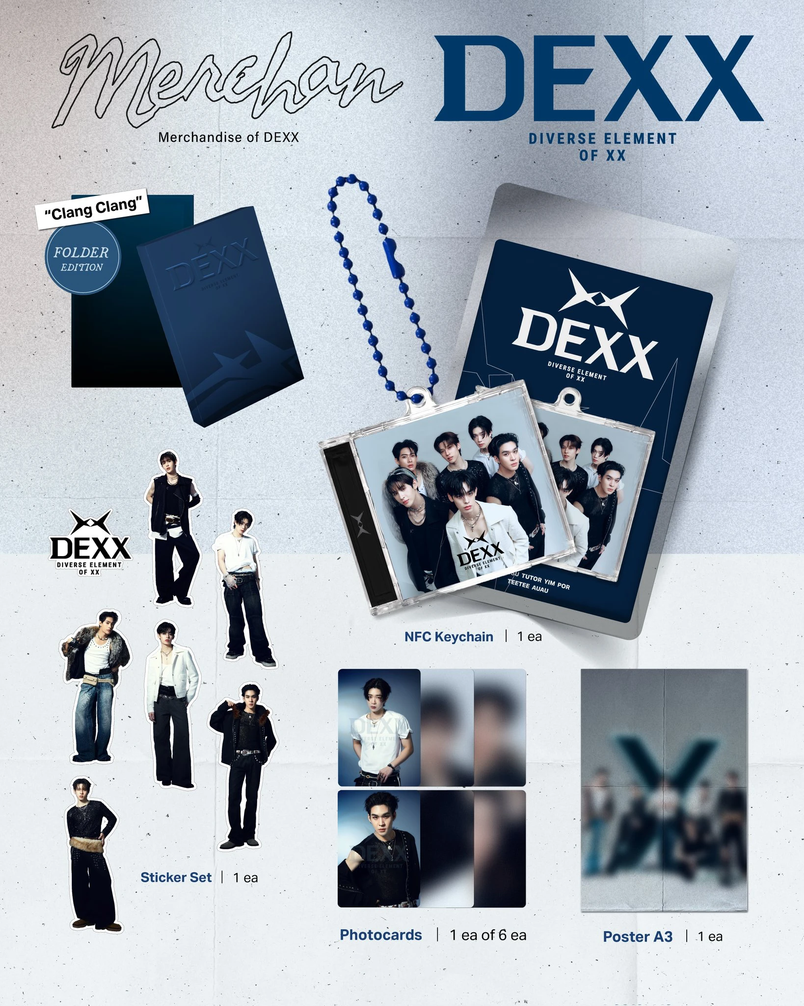 Thai DEXX team album merchandise official original pre sale