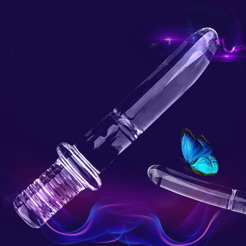 Female Male Anal Plug Dildo Toy Glass Crystal Sword-Like Model Vaginal Masturbation sex toys