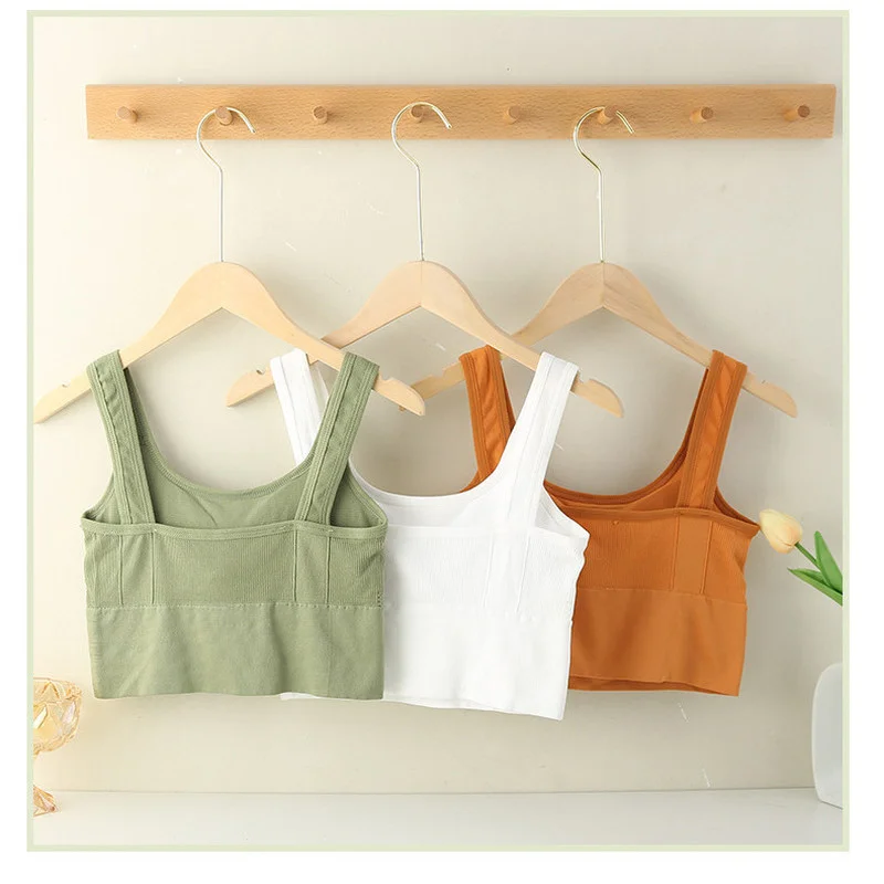 

Sports Bra Anti-sweat Fitness Women Seamless Yoga Shockproof Crop Top Push Up Sport Gym Workout Top