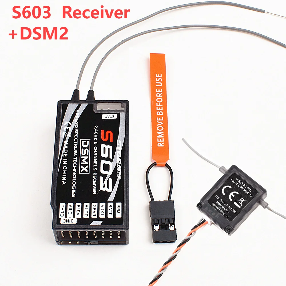 DSMX AR6210 2.4GHz 6 Channel DSM2 S603 RC Receiver for Transmitter