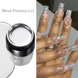 BORN PRETTY Super Holographic Metallic Nail Gel Polish - Gold & Silver, 5ml (2.0 Metal Silver)