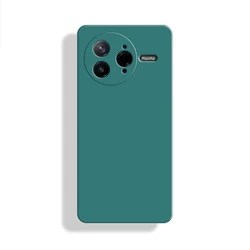 Enhanced Liquid Silicone Shockproof Protective Bumper Case - New Design for Poco F6 Pro (BlackGreen)