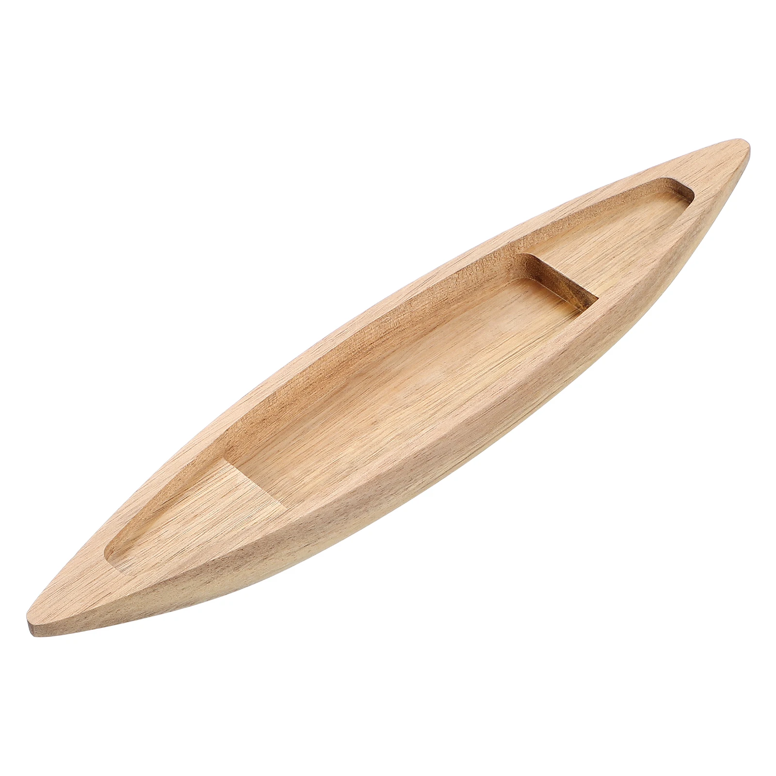 Wooden Boat Model Nautical Fishing Boat Model Unfinished Wood Boat Canoe Craft Ocean Landscape Ornament Unfinished Wooden Boat