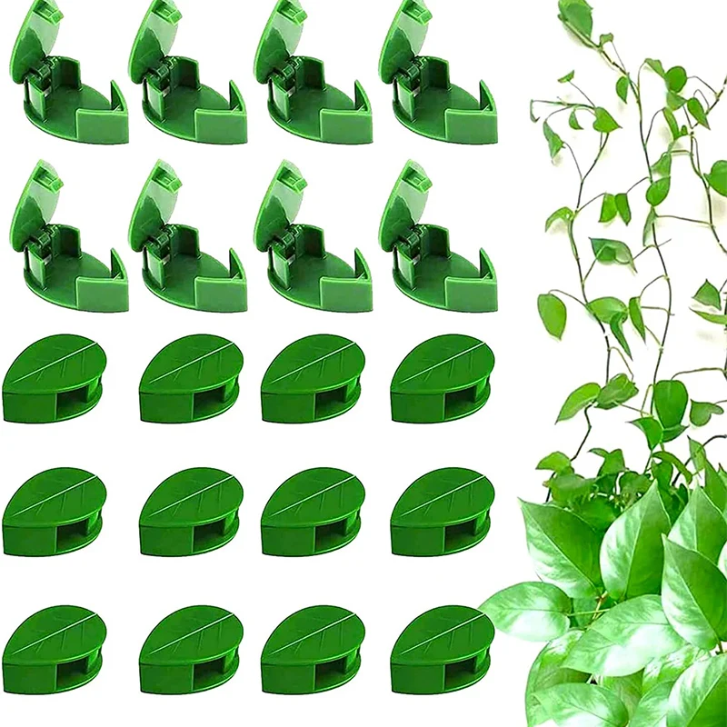 10/20/30Pcs Invisible Plant Climbing Wall Fixture Clips Self-Adhesive Rattan Vine Bracket Fixed Clips Garden Traction Holder plastic plant cable ties plant clips plastic plant clips