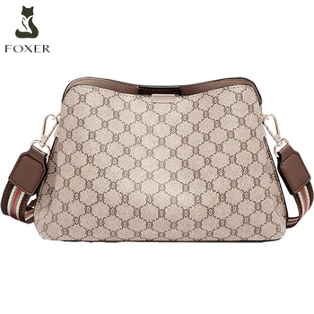 FOXER Monogram Borsa a tracolla da donna 2025 Borsa a tracolla grande da donna alla moda per pendolari per la mamma 1