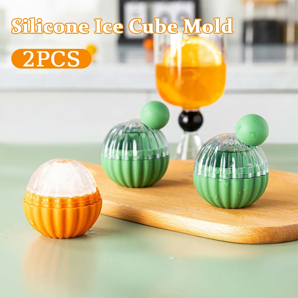 

Large Ice Cube Mold Cactus Shape Ice Ball Mold Whisky Cocktail Vodka 3D Ice Ball Tray Ice Cream Maker Kitchen Tool