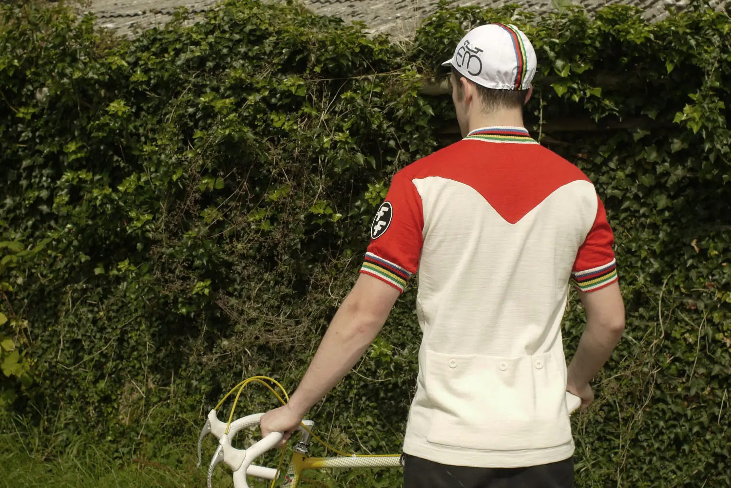 メリノウールサイクリングジャージー、vvクラシックレトロジャージー