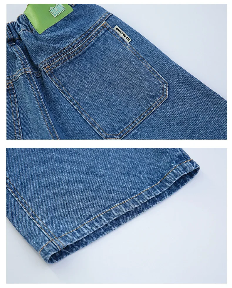 Denim Pants Girls Teen Pants Denim Shorts Summer Thin Loose Children Kids & Capris