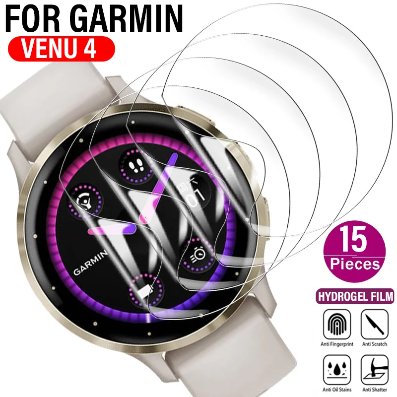 Premium Soft TPU Screen Protector - Anti-Scratch Hydrogel Film for Smartwatches, Full Cover Protection