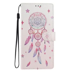 Lovely Pattern Wallet Flip Case with Card Slots and Stand Feature for Honor 400 5G (SH0253)