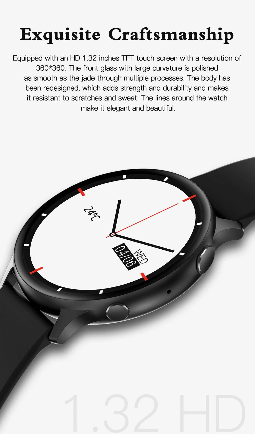 Unisex AI Voice Assistant Smart Watch